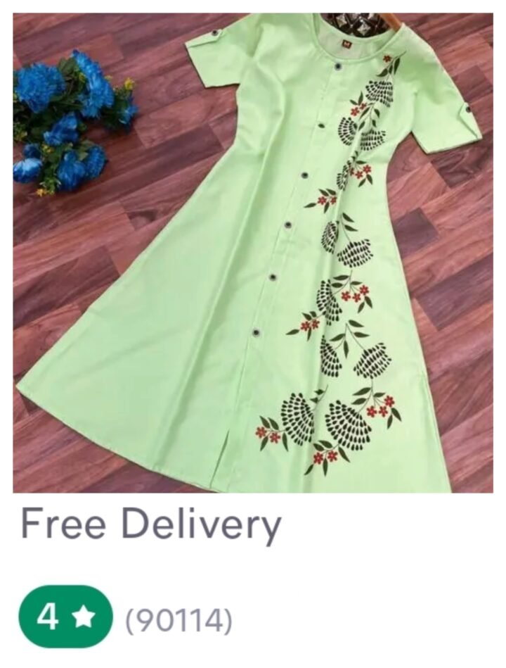 Dijital Print Anarkali Kurti For Women